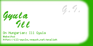 gyula ill business card